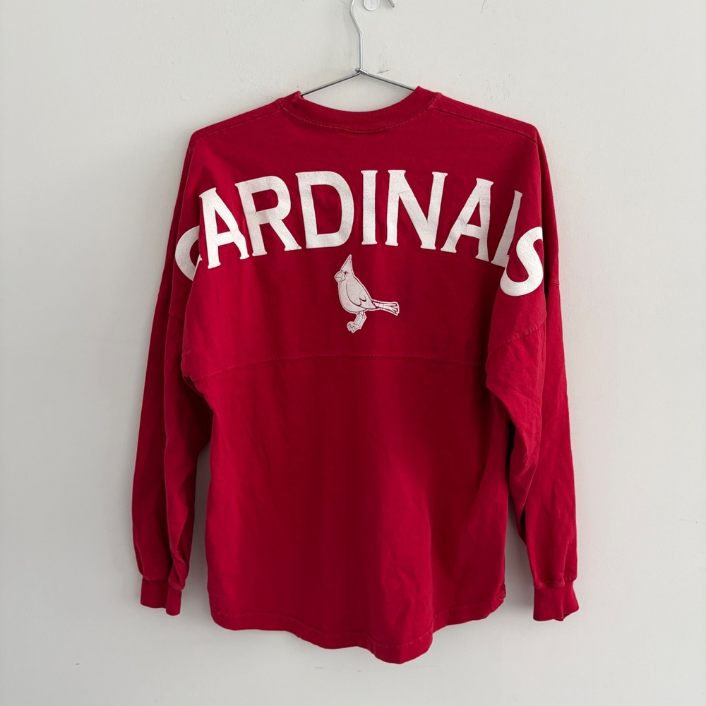 Spirit Jersey St Louis Cardinals Long Sleeve T-Shirt Red Mens Small